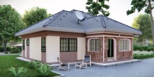 Contemporary 3 Bedroom House Plan in Kenya